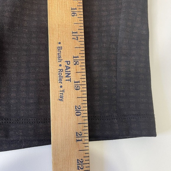 Liverpool Pencil Skirt‎ Womens Sz 10/30 Gray Plaid Pockets Stretch Elastic Waist - Picture 6 of 10